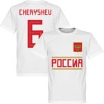 Rusland Cheryshev 6 Team T-Shirt - Wit - M
