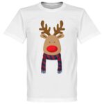 Reindeer Supporter T-Shirt - Rood/Blauw - L