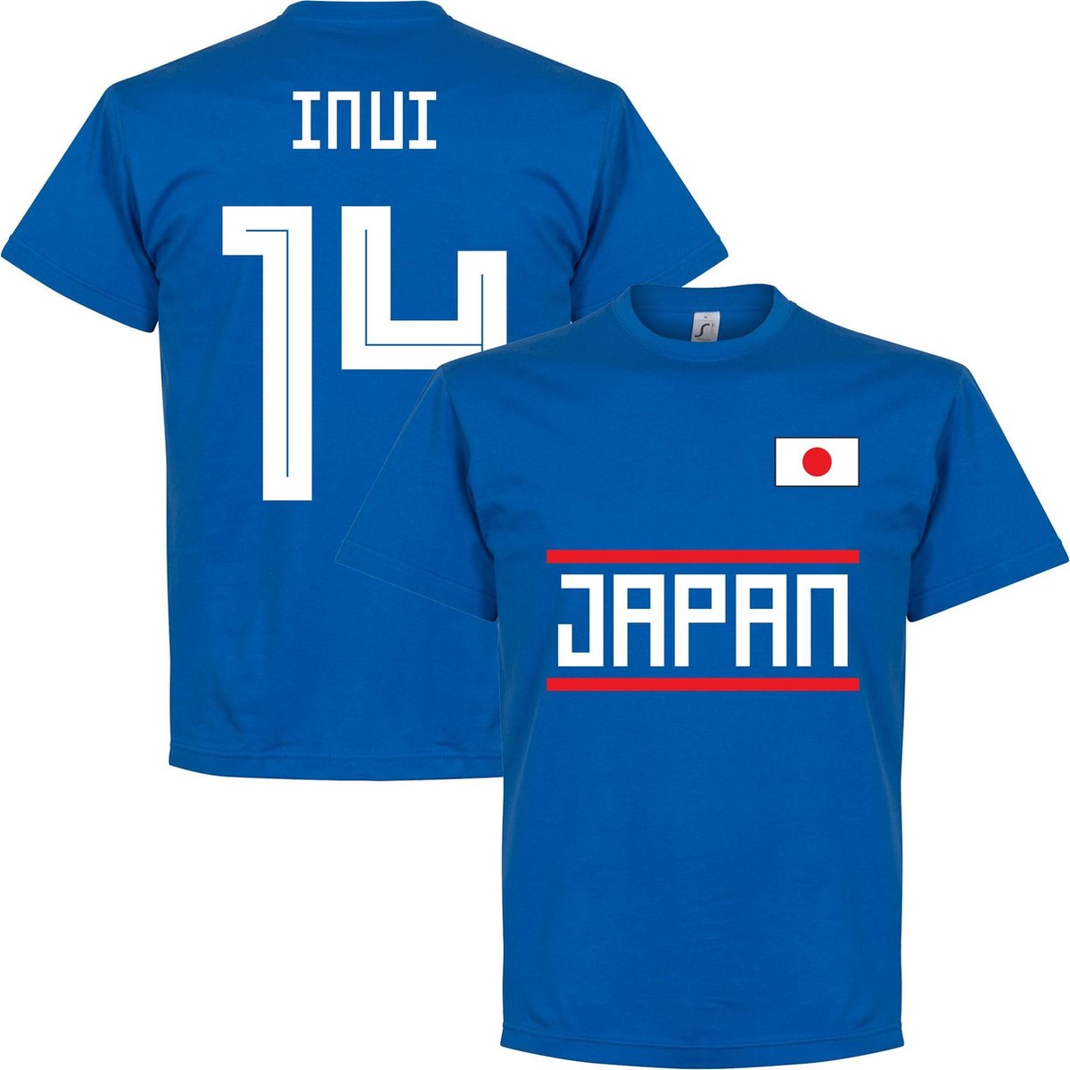 1200x1200-1267 Japan Inui 14 Team T-Shirt - Blauw - S - Afbeelding 1
