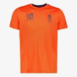 Dutchy heren voetbal T-shirt nummer 10 oranje - Maat M