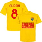 Noord Macedonië Alioski 8 Team T-Shirt - Geel - L