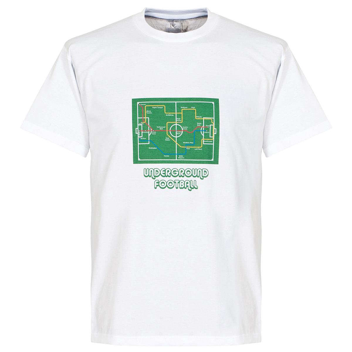 1200x1200-1361 Underground Football T-Shirt - White - XL - Afbeelding 1