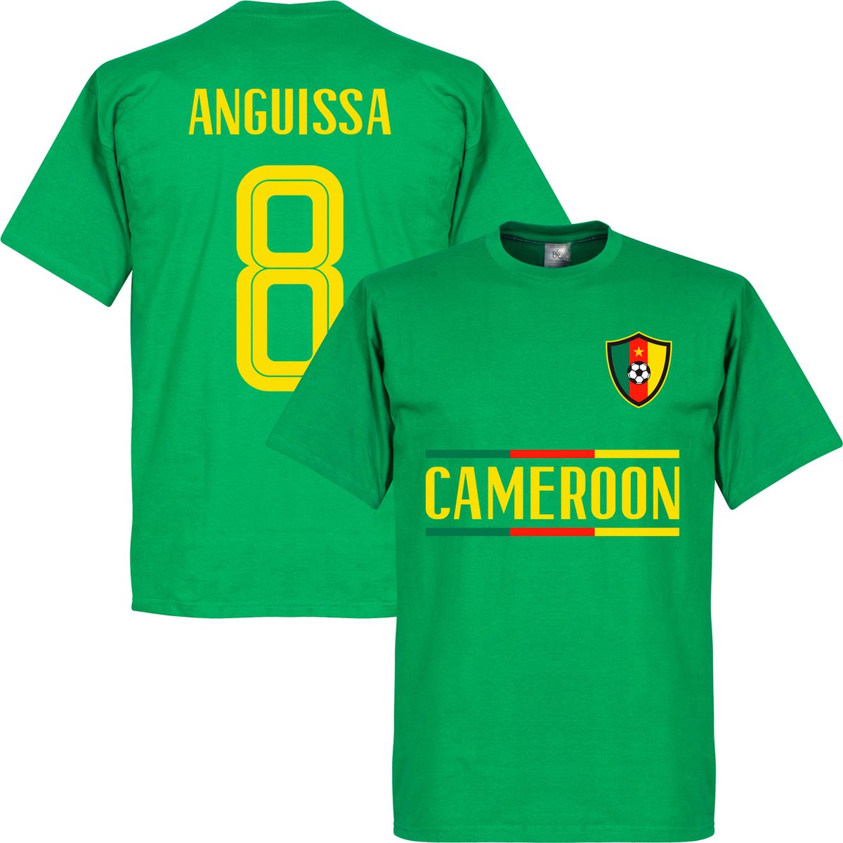 1200x1200-1372 Kameroen Anguissa 8 Team T-Shirt - Groen - S - Afbeelding 1