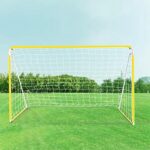 Anivia Kindervoetbaldoel, 6ft x 4ft draagbaar voetbaldoel, doelpunten voor tuin, metalen frame voetbaldoel - voor achtertuin, tuin, buiten