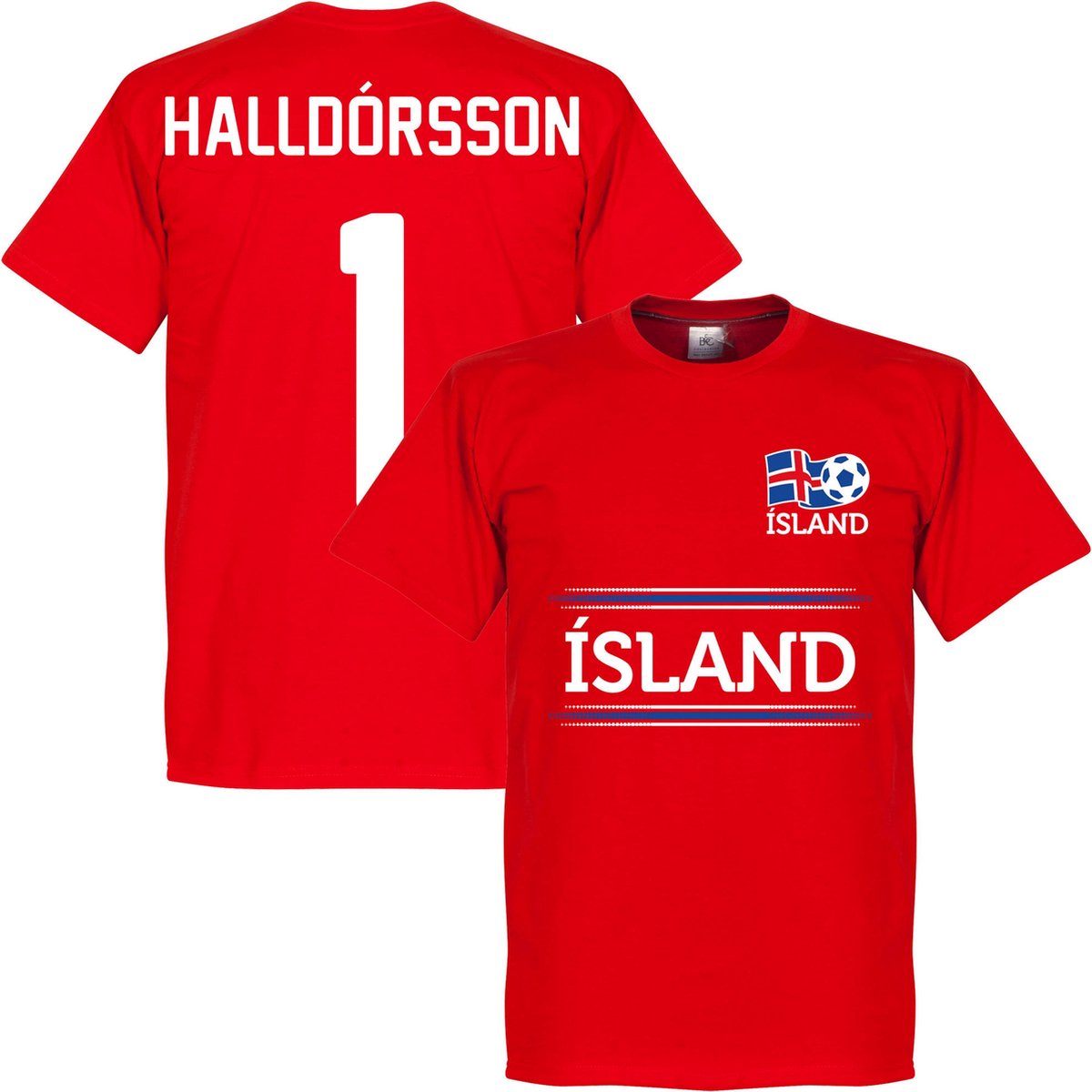 1200x1200-1445 Ijsland Keeper Halldorsson Keeper Team T-Shirt - Kinderen - 128 - Afbeelding 1