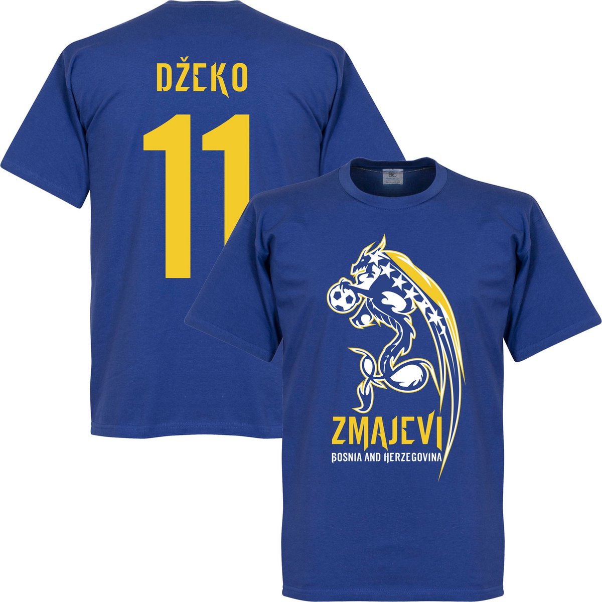 1200x1200-1467 Bosnië Herzegovina Zmajevi Dzeko T-Shirt - L - Afbeelding 1