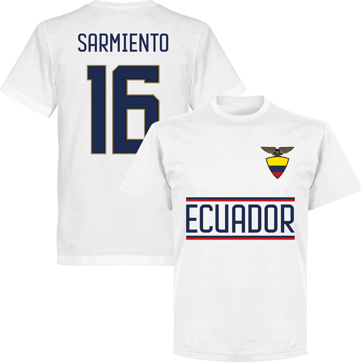 1200x1200-1472 Ecuador Sarmiento 16 Team T-shirt - Wit - L - Afbeelding 1
