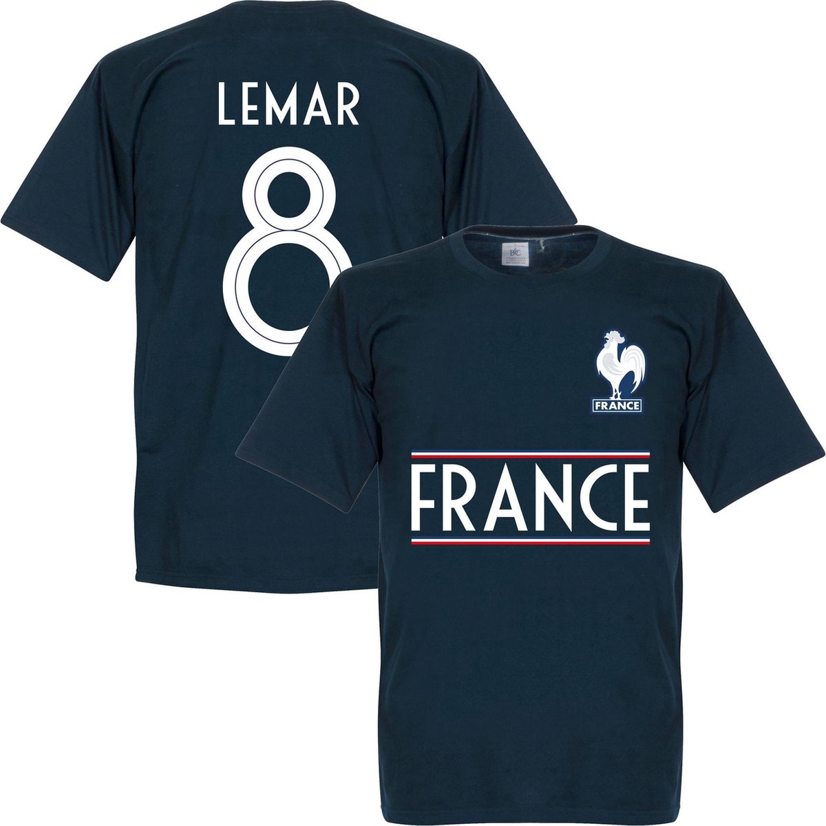 1200x1200-1538 Frankrijk Lemar 8 Team T-Shirt - Navy - XXL - Afbeelding 1