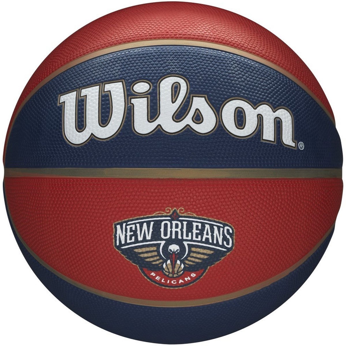 1200x1200-1588 Wilson NBA Team Tribute New Orleans Pelicans Basketbal Maat 7 - Afbeelding 1