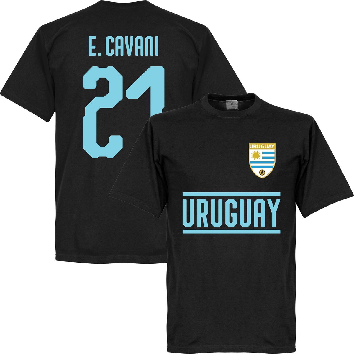1200x1200-164 Uruguay Cavani 21 Team T-Shirt - XXXL - Afbeelding 1