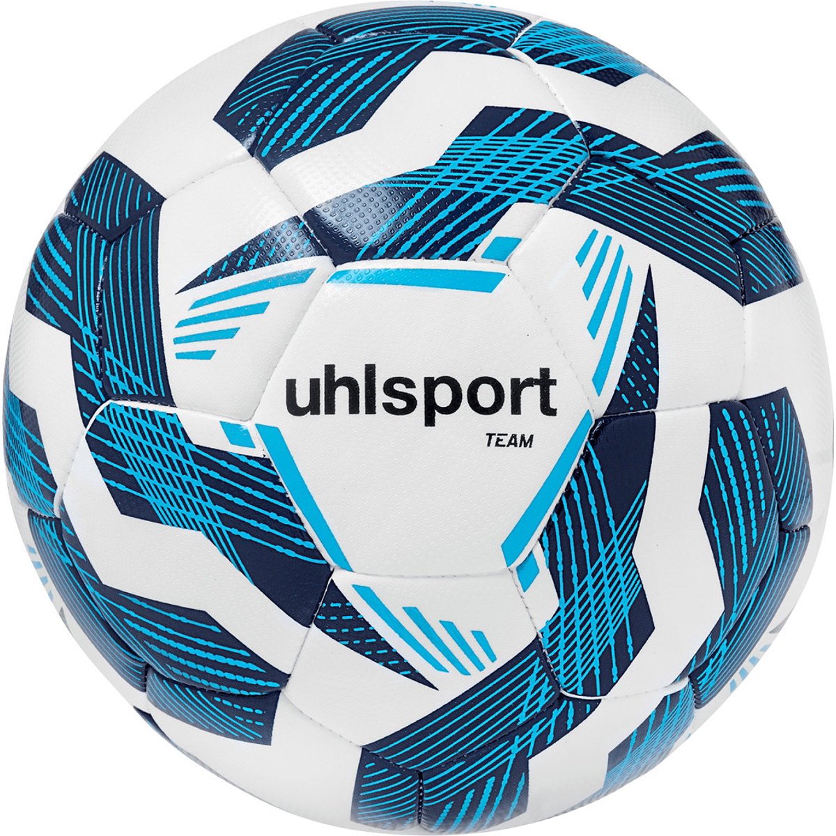 1200x1200-1681 Uhlsport Team (Sz. 3) Trainingsbal - Wit / Marine / Ijsblauw | Maat: 3 - Afbeelding 1