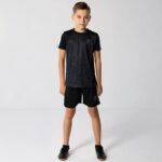 PSG Voetbaltenue Zwart - Maat 128 - Voetbaltenue Kinderen - Jongens - Meisjes - Unisex - Shirt en Broekje - Paris Saint-Germain