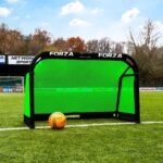 Inklapbaar Aluminium Kindersport Doel - Mobiel Voetbaldoel met Handige Draagtas (Groen, 1.2m x 0.8m)