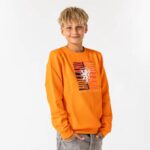 Nederlands Elftal Sweater Kinderen - Maat 140 - Jongens & Meisjes - Oranje - KNVB - Trui - Officiële Merchandise - Fankleding - Voetbal