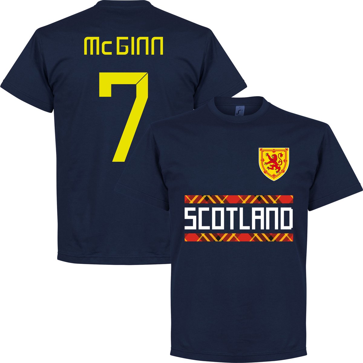 1200x1200-1920 Schotland McGinn 7 Team T-Shirt - Navy - Kinderen - 116 - Afbeelding 1