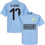 Uruguay D. Laxalt 17 Team T-Shirt - Licht Blauw - S