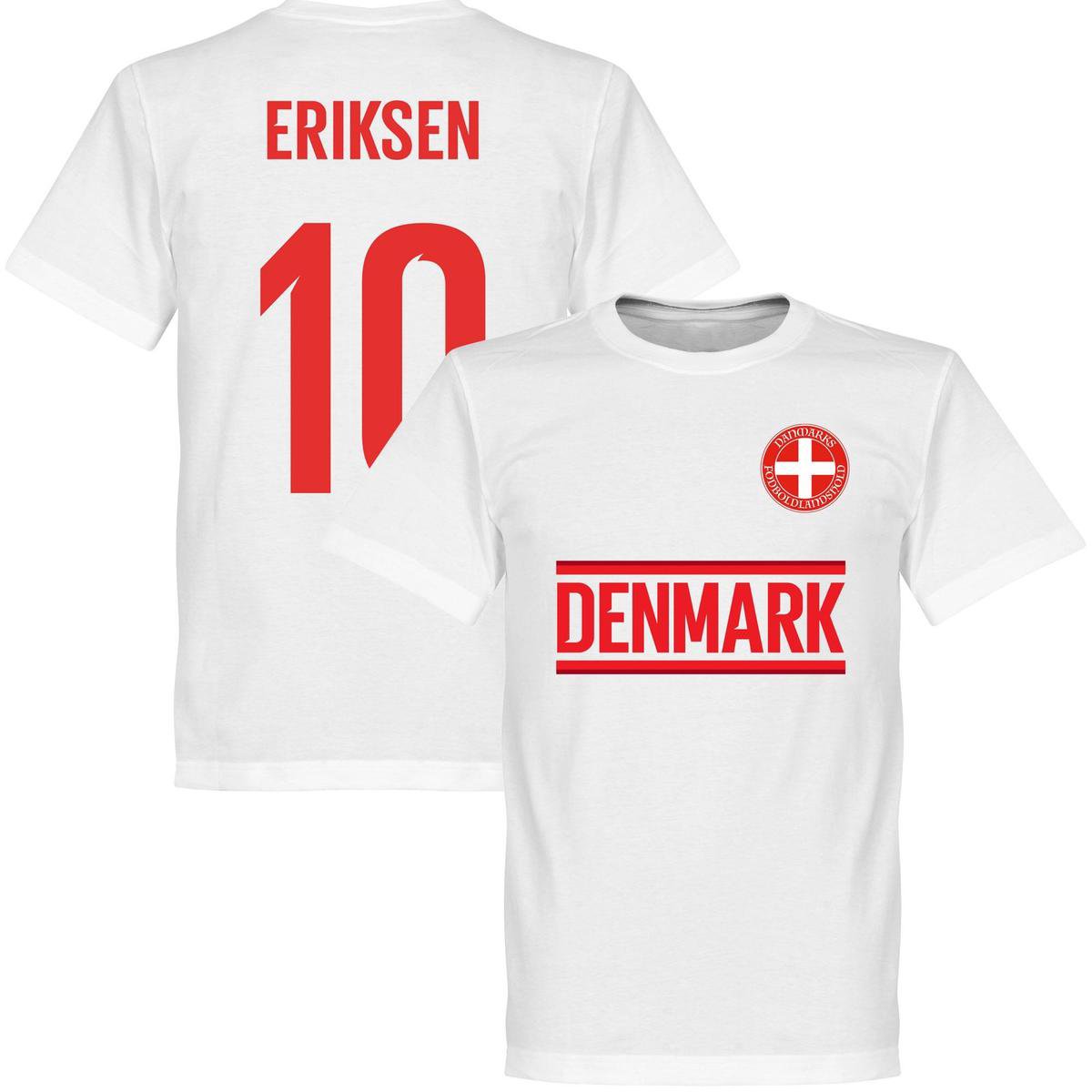 1200x1200-2038 Denemarken Eriksen Team T-Shirt - Wit - 5XL - Afbeelding 1