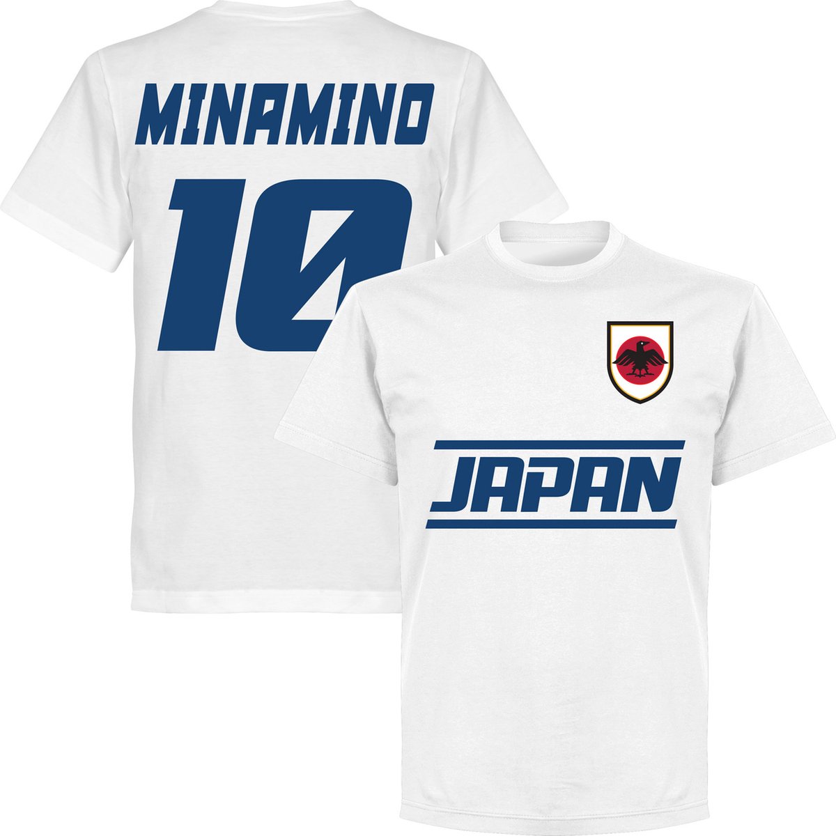 1200x1200-2068 Japan Team Minamino 10 T-shirt - Wit - L - Afbeelding 1