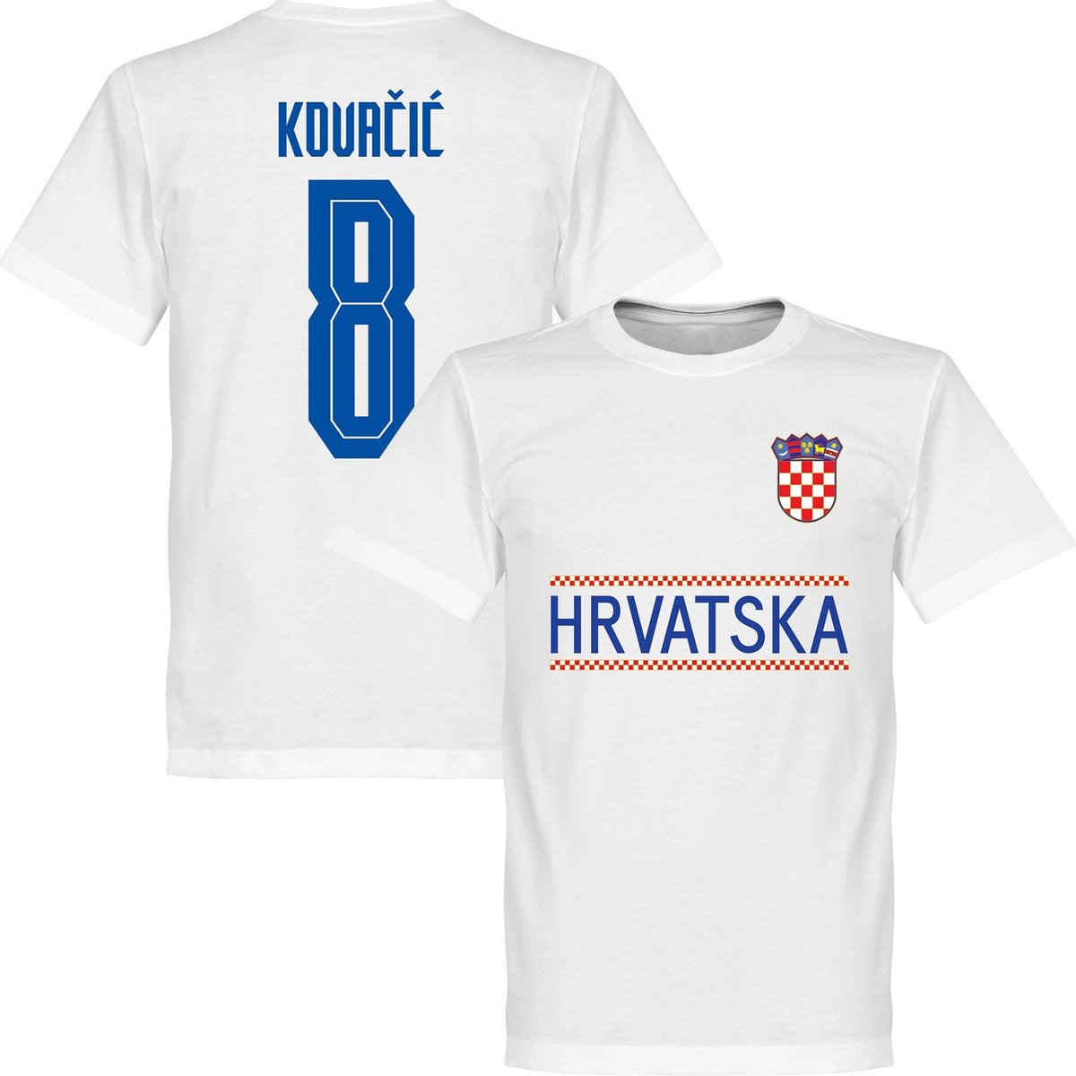 1200x1200-2095 Kroatië Kovacic 8 Team T-Shirt 2021-2022 - Wit - S - Afbeelding 1