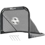 Ryce® Voetbaldoel Staal - 90 x 60 x 60 - Inklapbaar - Kinderen - Voetbal trainingsmateriaal - spullen - Goals - Zwart