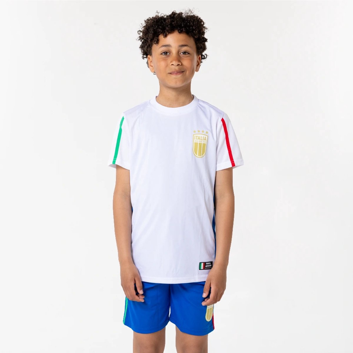 1200x1200-214 Italië Voetbaltenue Kinderen - Maat 140 - FIGC - Wit - Sportkledingset - Voetbaltenue Kinderen - Shirt & Broekje - Officiële Fanmerchandise - Jongens & Meisjes - Afbeelding 1