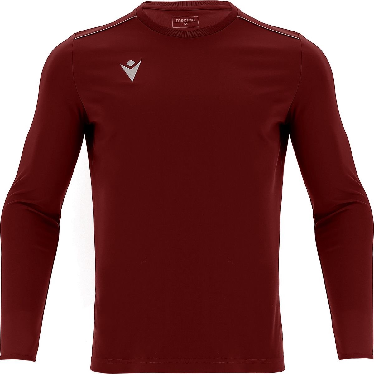 1200x1200-2156 Macron Rigel Hero Voetbalshirt Lange Mouw Kinderen - Bordeaux | Maat: 128 - Afbeelding 1