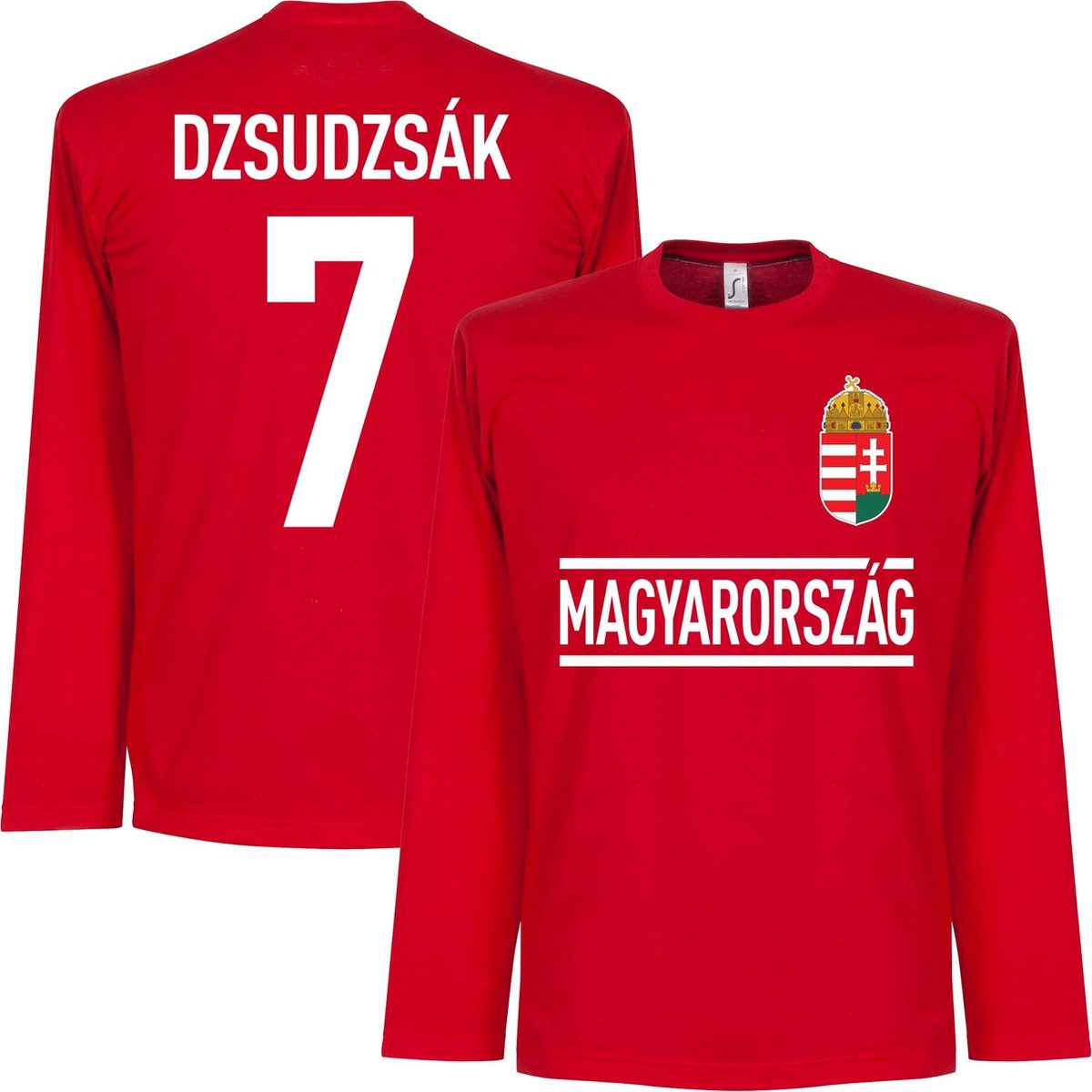1200x1200-2159 Hongarije Dzsudzsak 7 Longsleeve T-Shirt - XXL - Afbeelding 1
