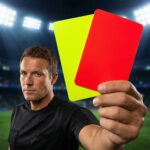 Set van Twee Voetbal Scheidsrechter Kaarten, Rood-Geel Combinatie, Scheidsrechters- en Coachesbenodigdheden, Duurzaam PVC Materiaal, Sportaccessoires voor Wedstrijden