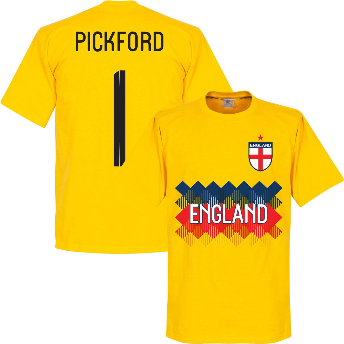 1200x1200-2232 Engeland Pickford 1 Team T-Shirt - Kinderen - 140 - Afbeelding 1