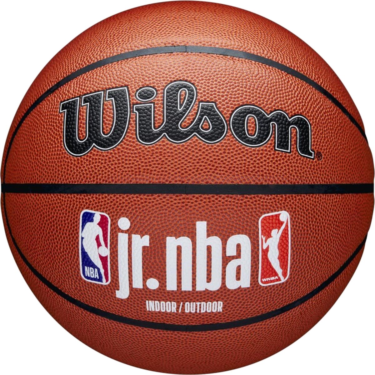 1200x1200-2259 Wilson Jr NBA Fam Logo In/Out Ball WZ2009801XB, Unisex, Oranje, basketbal, maat: 6 - Afbeelding 1