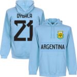 Argentinië Dybala 21 Team Hoodie - Lichtblauw - XXL