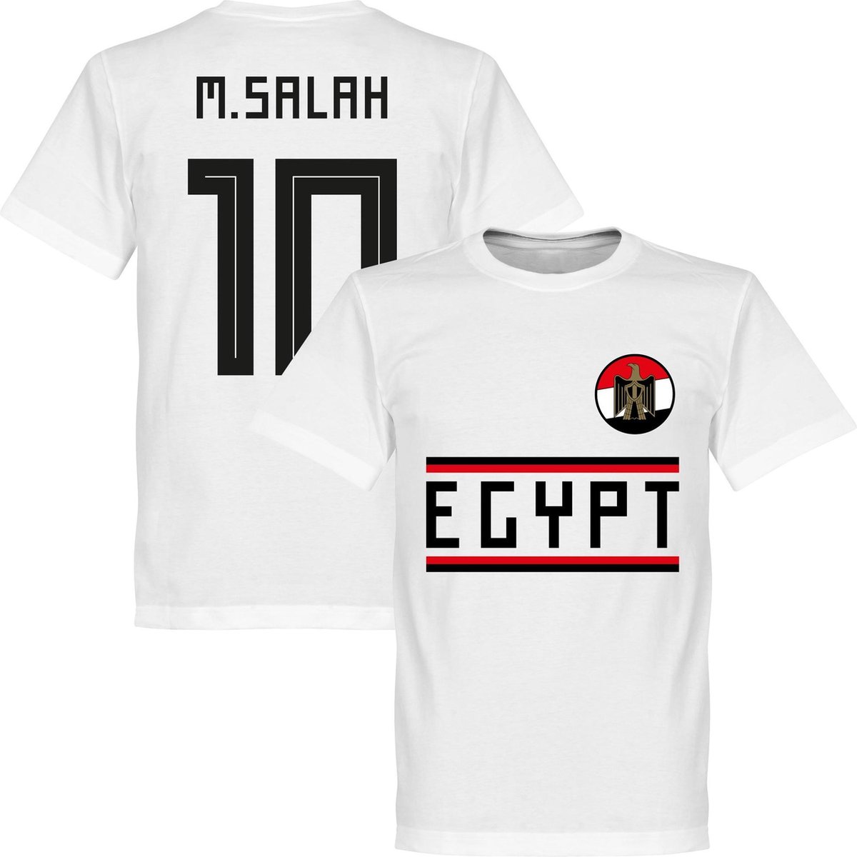 1200x1200-2390 Egypte Salah 10 Team T-Shirt - Wit - 5XL - Afbeelding 1
