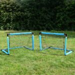 Set van 2 Opvouwbare Training Voetbaldoelen (90x60 cm) - Draagbaar & Duurzaam voor Tuin, Veld en Strand