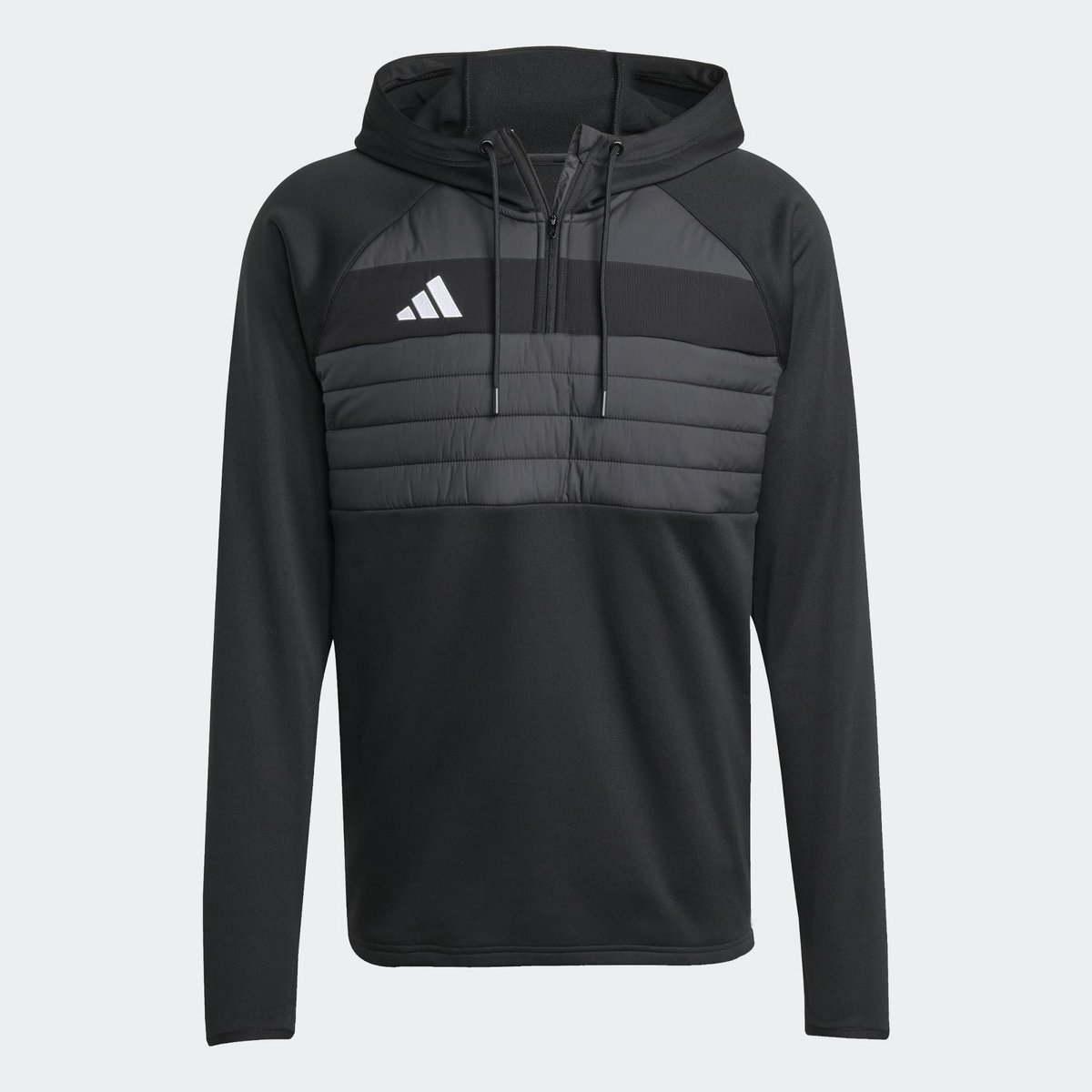 1200x1200-2547 ADIDAS - tiro es wintop - Hooded voetbal train heren - Zwart, wit - Afbeelding 1
