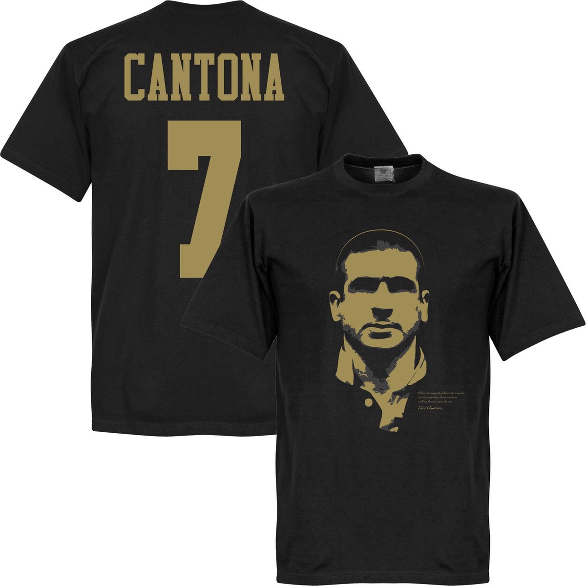 1200x1200-2555 Cantona Silhouette T-Shirt - XL - Afbeelding 1