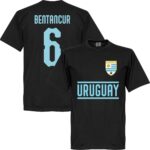 Uruguay Bentancur 6 Team T-Shirt - Zwart - XXXXL