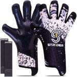 Str1der Apex keepershandschoen | Zwart/wit | Maat 7