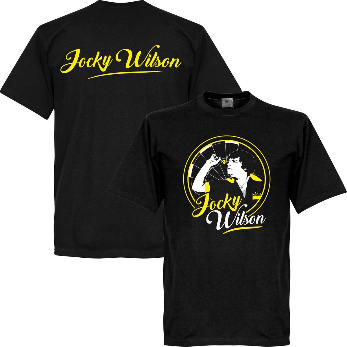1200x1200-2618 Jocky Wilson Darts T-Shirt - Zwart - 5XL - Afbeelding 1