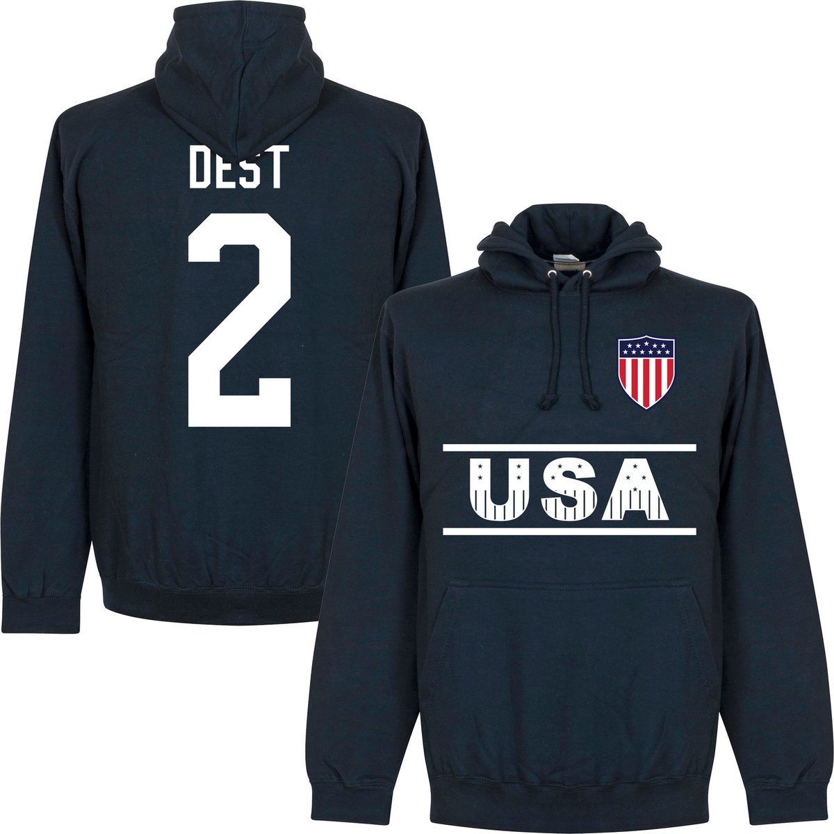 1200x1200-2621 Verenigde Staten Team Dest 2 Hoodie - Navy - L - Afbeelding 1