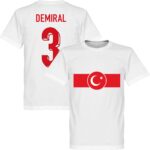 Turkije Demiral 3 Banner T-Shirt - Wit - Kinderen - 140