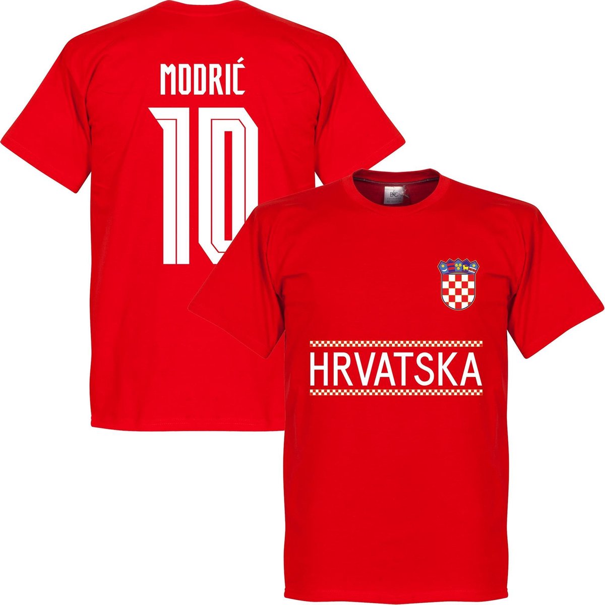 1200x1200-2663 Kroatië Modric Team T-Shirt 2021-2022 - Rood - Kinderen - 116 - Afbeelding 1