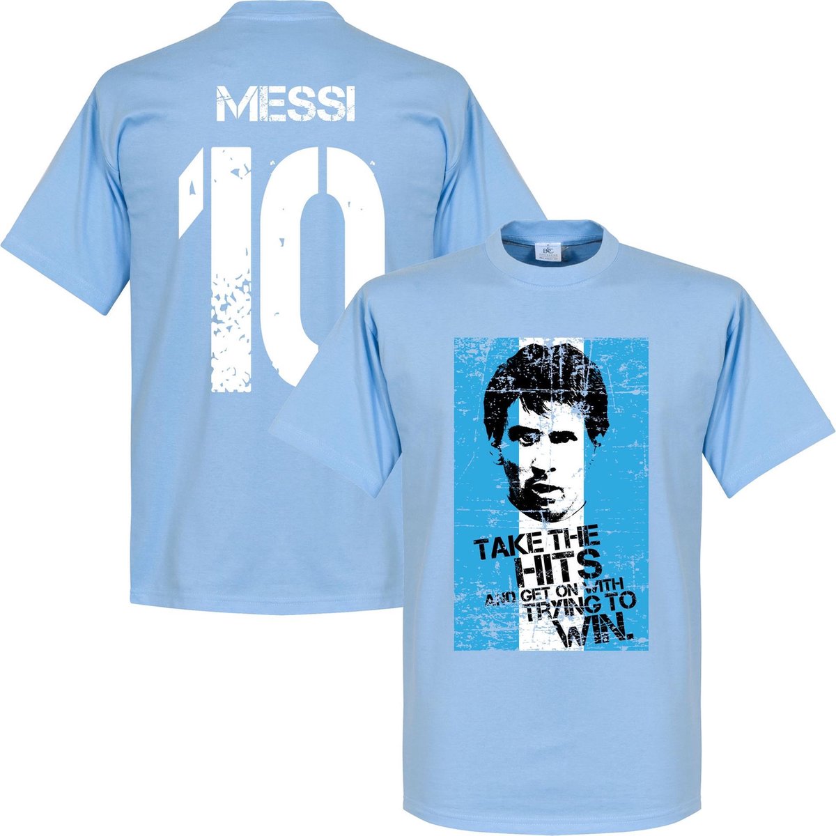 1200x1200-2688 Messi 10 Argentinië Flag T-shirt - XS - Afbeelding 1