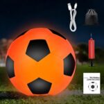 Flexibele maat 5 voetbal voor kinderen met pomp en luchtnaald - ideaal voor voetbaltraining binnen en buiten, perfect voor curveball oefeningen