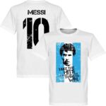 Messi 10 Argentinië Flag T-shirt - S