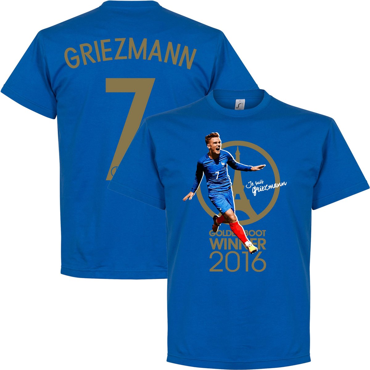 1200x1200-2741 Je Suis Griezmann Golden Boot Euro 2016 T-Shirt - XL - Afbeelding 1