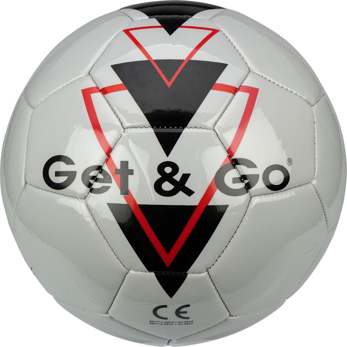 1200x1200-2766 Get & Go Voetbal - Triangle Speed - Grijs - Maat 5 - Afbeelding 1