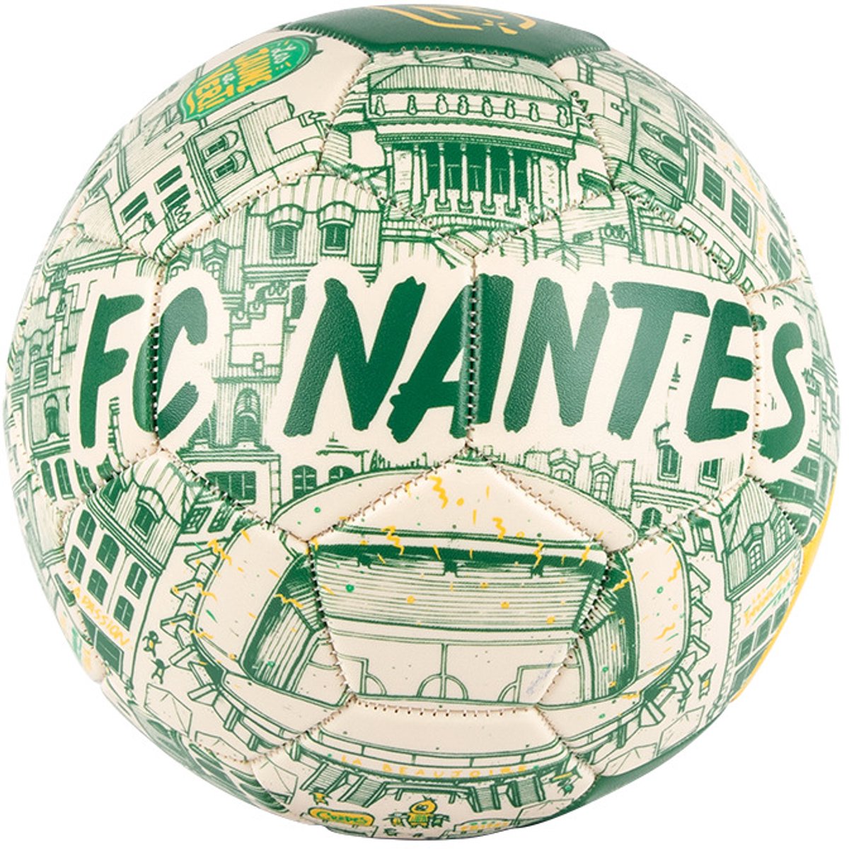 1200x1200-2791 FC Nantes voetbal. Docteur Paper - Afbeelding 1