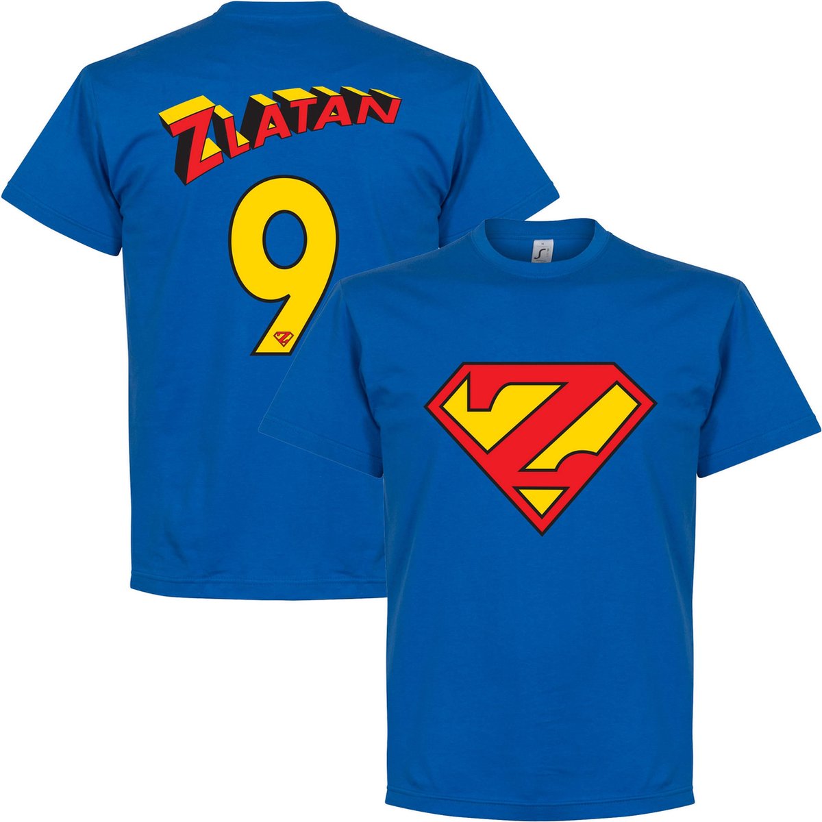 1200x1200-2792 Zlatan 9 Superman T-Shirt - S - Afbeelding 1