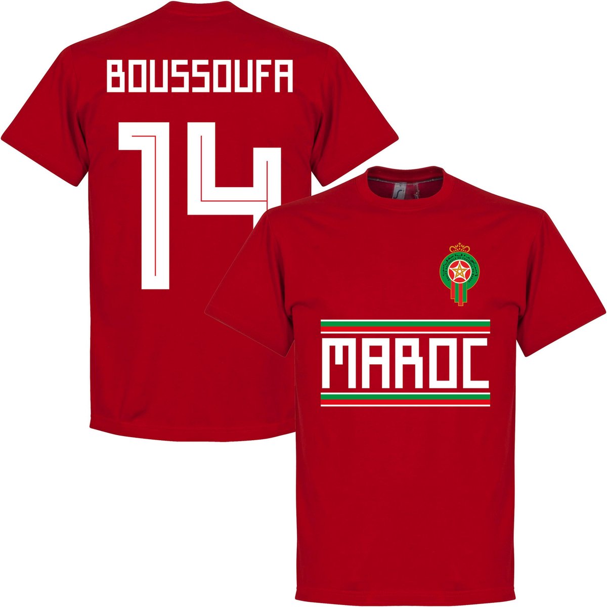 1200x1200-2872 Marokko Boussoufa 14 Team T-Shirt - XXL - Afbeelding 1