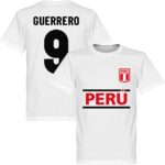 Peru Guerrero 9 Team T-Shirt - Wit - XXL